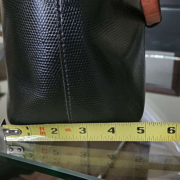 Dooney & Bourke Lilliana Black & Hot Pink Shoulder Tote Bag - Picture 14 of 16